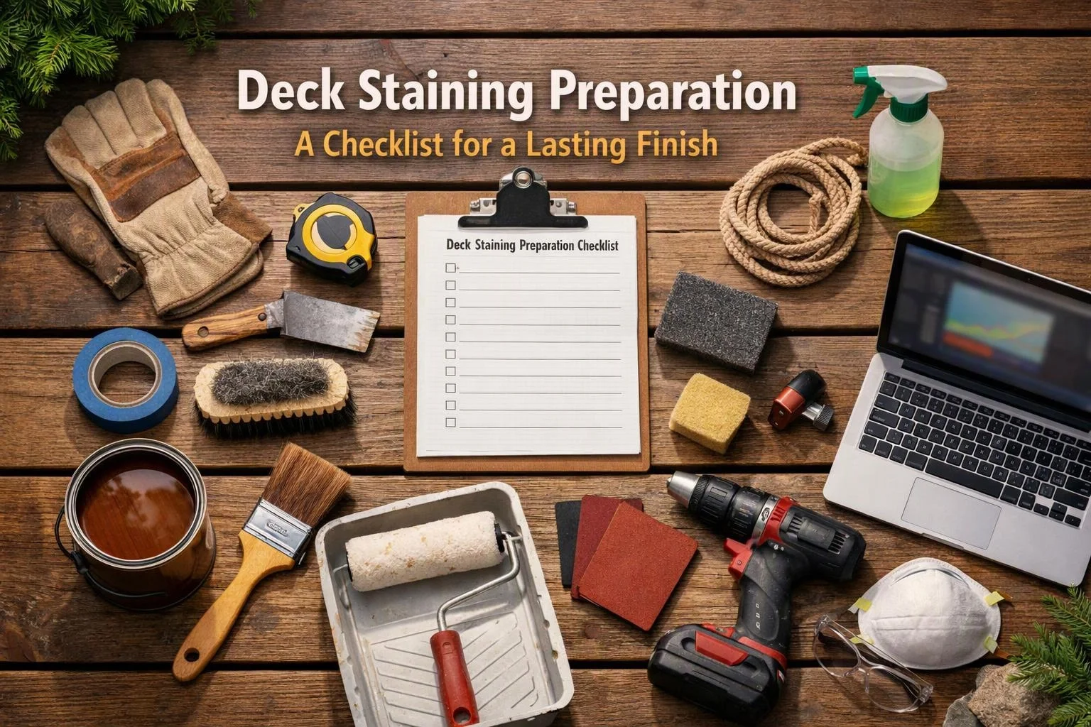 Deck Staining Preparation: A Checklist for a Lasting Finish