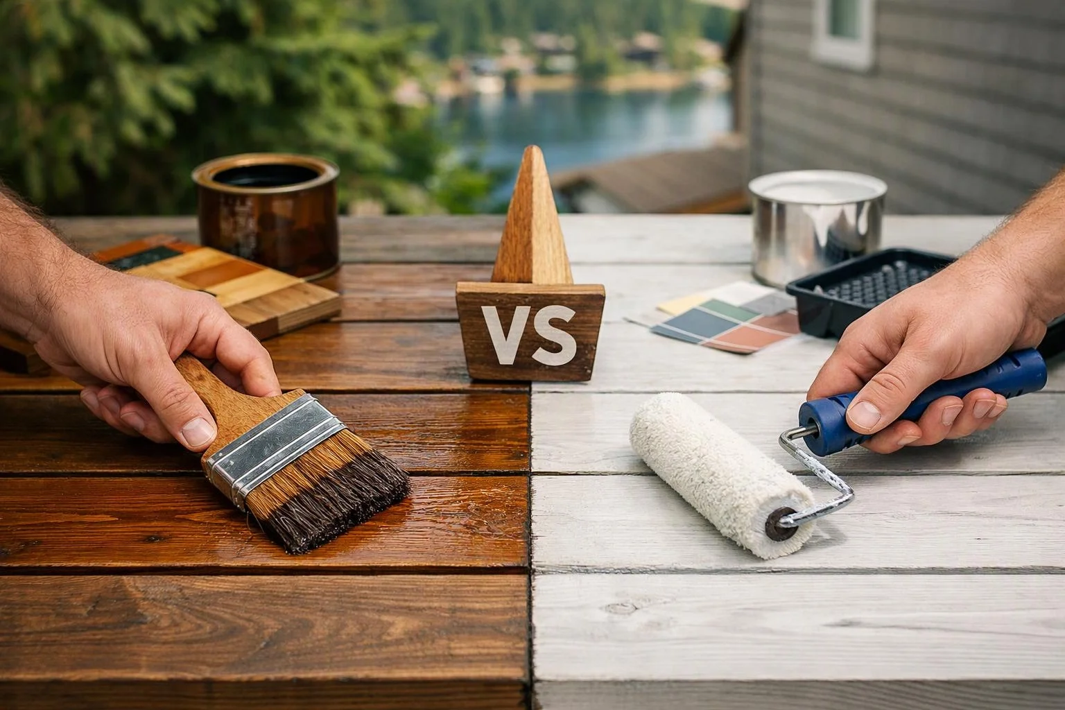 Deck Staining or Painting: Choosing a Finish and Contractor