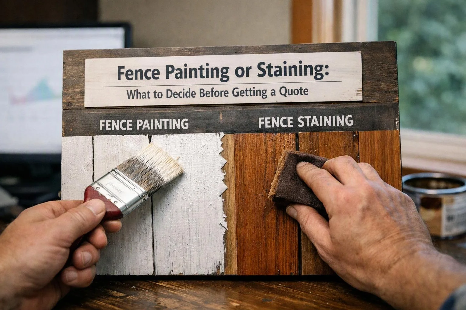 Fence Painting or Staining: What to Decide Before Getting a Quote