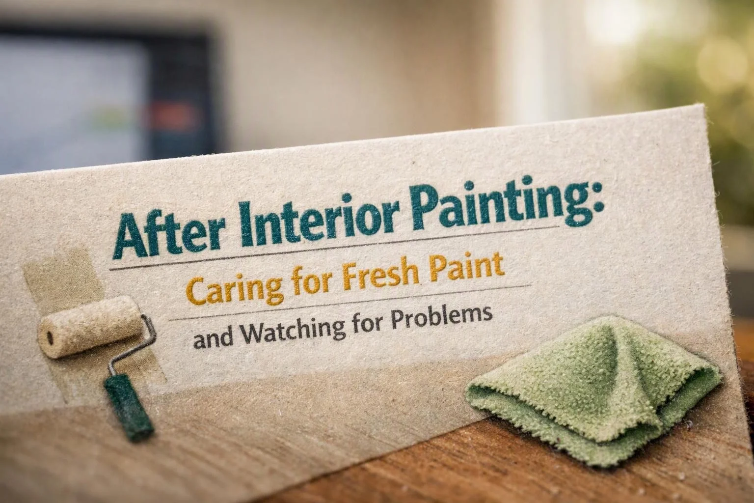 After Interior Painting: Caring for Fresh Paint and Watching for Problems