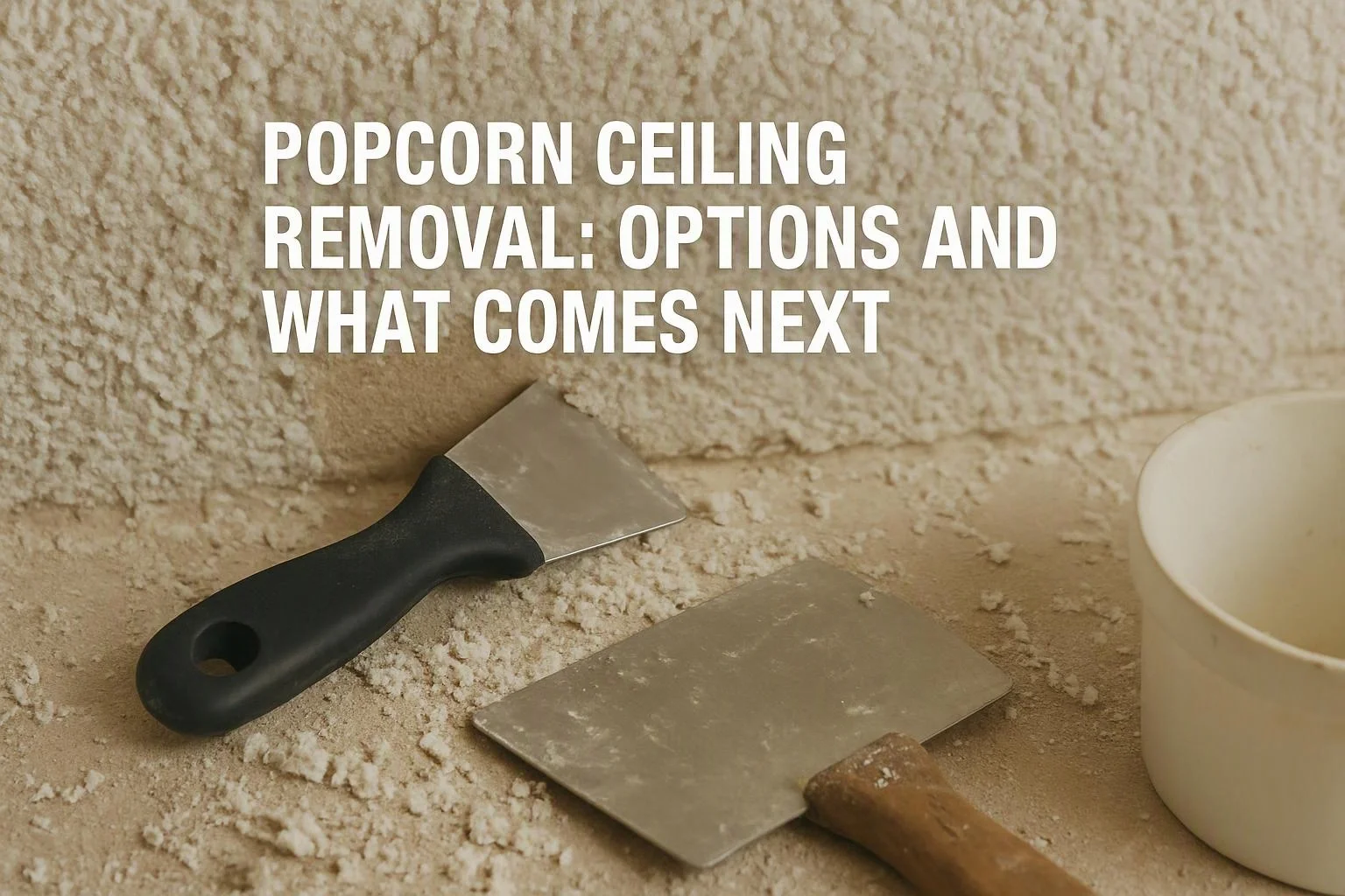 Popcorn Ceiling Removal: Options and What Comes Next