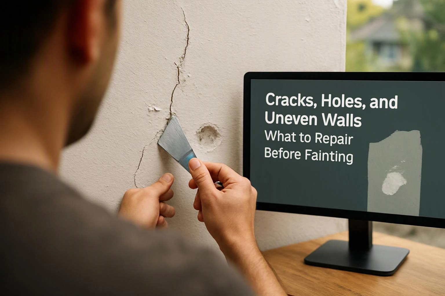 Cracks, Holes, and Uneven Walls: What to Repair Before Painting